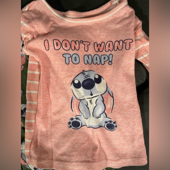 Disney Stitch 3-Piece Pajama set 2T - Picture 2 of 4